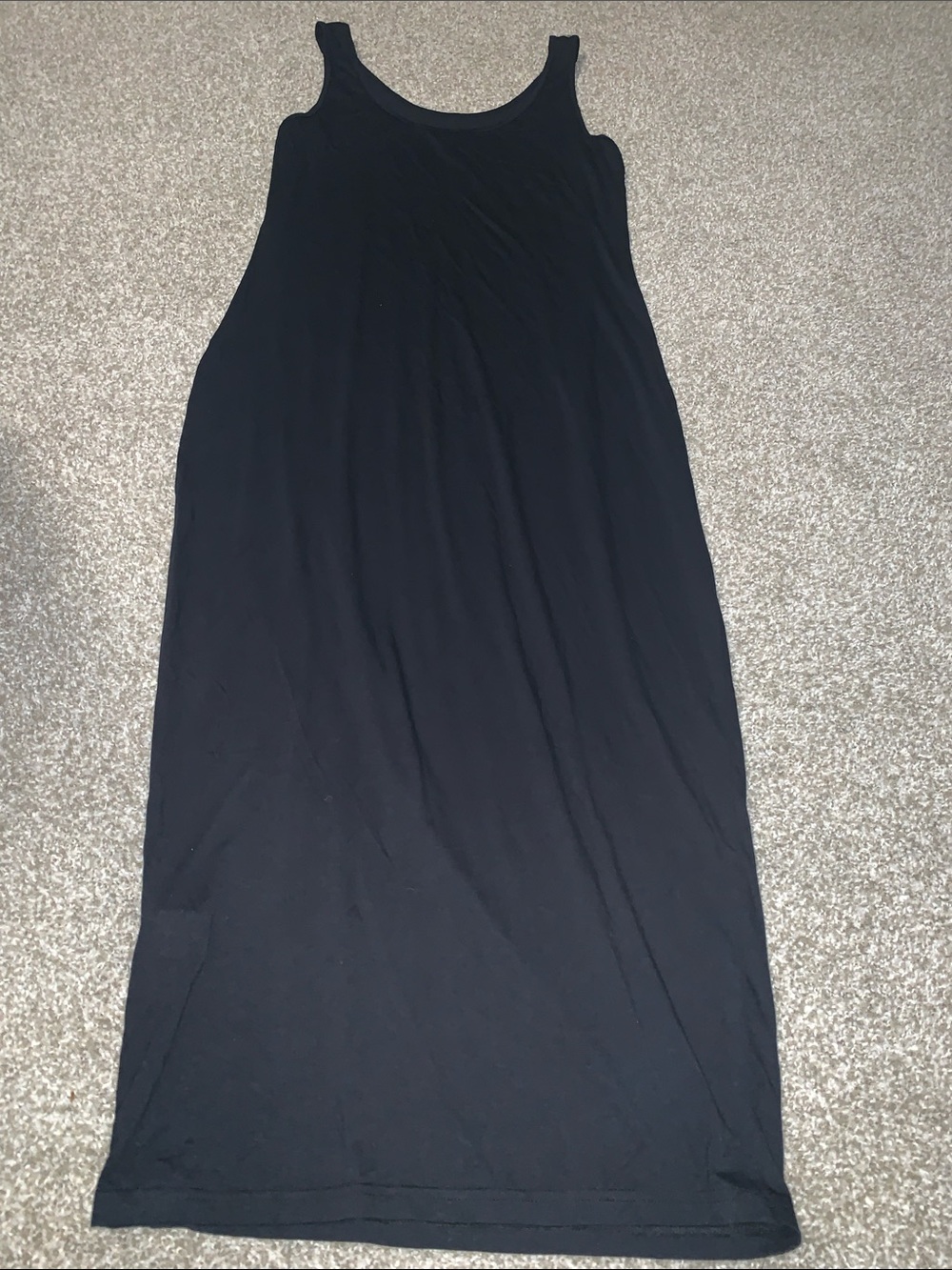 Classic Black Sleeveless Maxi Dress